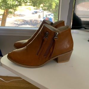 Block Short Ankle Boots Booties Casual Zipper